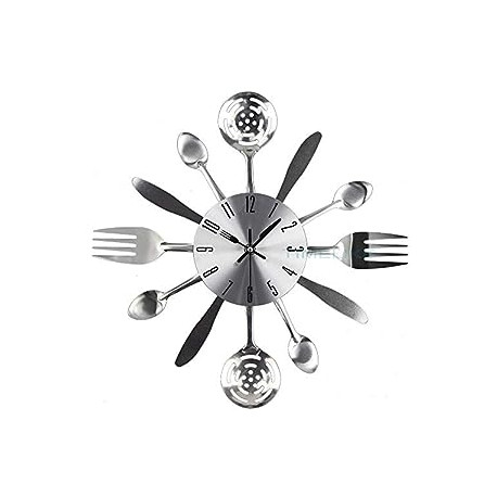14" Kitchen Cutlery Wall Clock