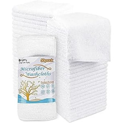 Pack 2 of Microfiber Washcloths Towels Set 50 Pack