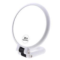 15x Magnifying Handheld Mirror