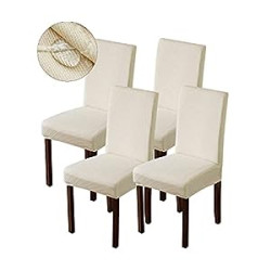 Chair Covers Kitchen Parsons Chair Covers (Beige, 4 PCS)
