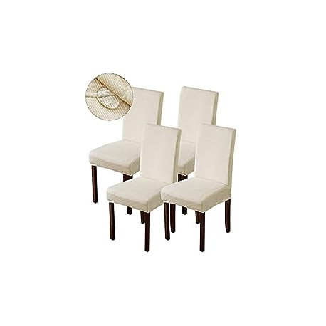 Chair Covers Kitchen Parsons Chair Covers (Beige, 4 PCS)