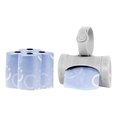 On The Go Gray Bag Dispenser