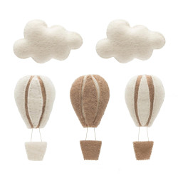 Hot Air Balloon & Cloud Decoration