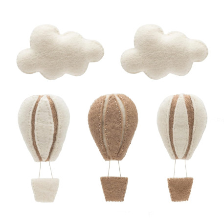 Hot Air Balloon & Cloud Decoration