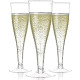 24 Pack Plastic Champagne Flutes Disposable Clear