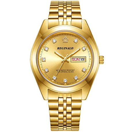 Reginald Watches for Men Hands Sapphire Full Gold Stainless