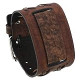 24mm Lug Width Wide CRIS Cross Distressed Moro Brown Leather