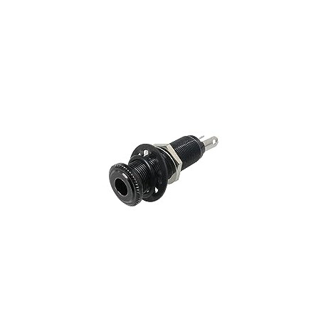 Guitar Bass 1/4Inch Barrel Jack with 3 Pins Black