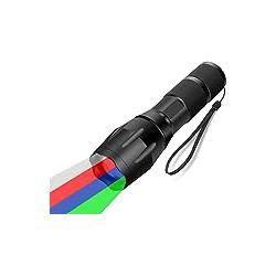 4 in 1 Multicolor Red Green Blue White Flashlight
