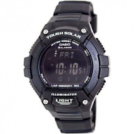 Men's Solar Runner WS220-1B Tough Solar Multi-Function Runner Watch