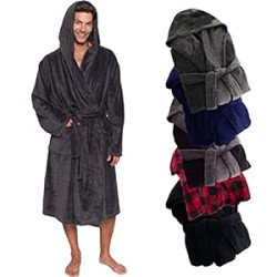Mens Robe Hooded Wrap Style