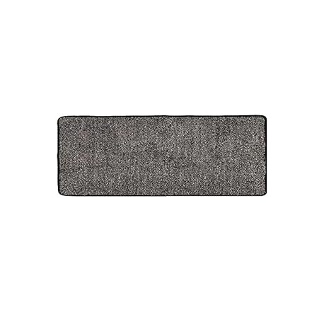 Shoes Scraper Edge Covering Machine Washable (24" x 59", Black and Grey)