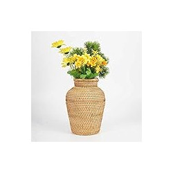 Rattan Vase Country Rustic Style Handmade