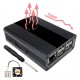Case Aluminum with Fan (Black)
