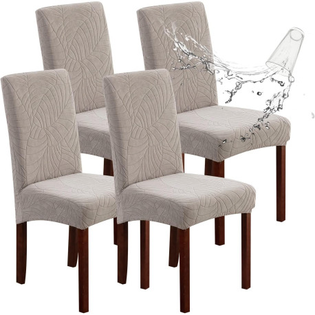 Waterproof Chair Covers for Dining Room Set of 4