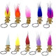10Pack Cute TROLL DOLLS Key ring Crazy Colour