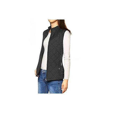 Women's Puffer Vest Stand Collar Lightweight