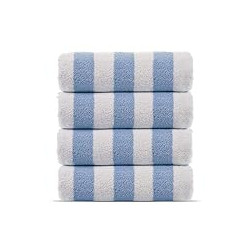 Towels 4-Pack (Light Blue, 30x60 Inch)