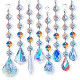 Sun Catchers with Crystals, 8 Pcs