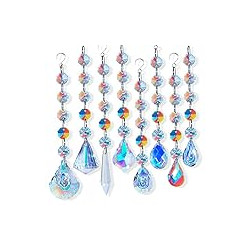 Sun Catchers with Crystals, 8 Pcs