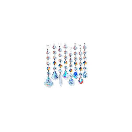 Sun Catchers with Crystals, 8 Pcs