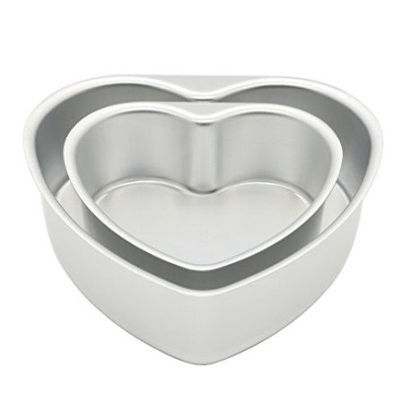 2 pcs Aluminum Heart Shaped Cake Pan