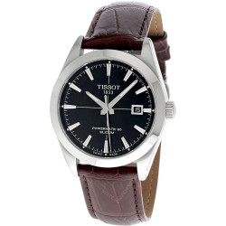 TISSOT Gentleman AUTO 40MM Black Dial Leather