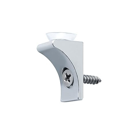 Pack 3 of 20 Pcs Glass Shelf Brackets Mounting Brace Fixing Pegs