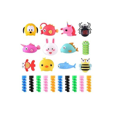 Pack of 22 Anti-Breaking Device for Mobile Phone USB Cable