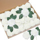 50 pcs Artificial Flower Rose and 15 Artificial Leaf