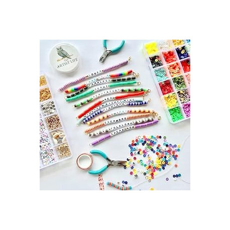 6000 Clay Heishi Beads Bracelet Making Kit