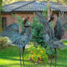Garden Crane Sculptures & Statues