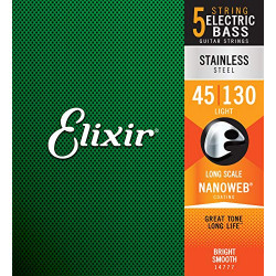 Elixir Strings Stainless Steel 5-String Bass Strings