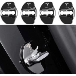 Fit Tesla Model 3 Model Y Car Door Lock Cover Stainless Steel
