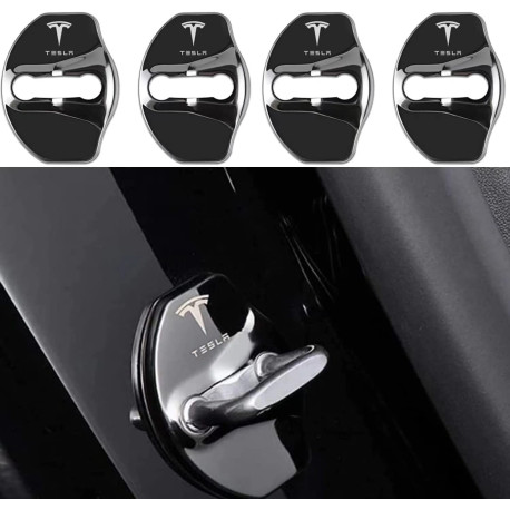 Fit Tesla Model 3 Model Y Car Door Lock Cover Stainless Steel