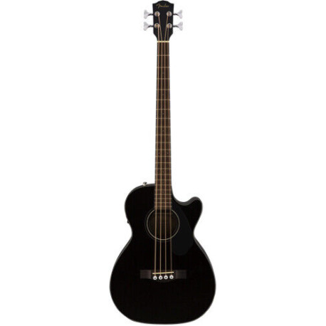 Fender CB-60SCE Black Solid Top Acoustic-Electric Bass