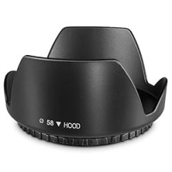 58MM Tulip Flower Lens Hood for Canon EOS 77D