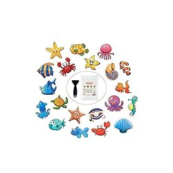 Non Slip Bathtub Stickers, 20 Large Sea Adhesive Kids