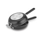 10-inch Nonstick Set Frittata Non-Stick Sauce Pan, Black/Stainless Steel