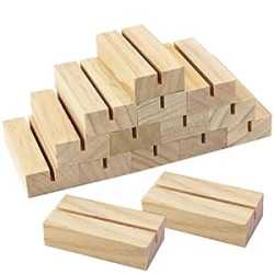 15 Pieces Wood Table Number Stands