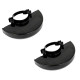 2Pcs Angle Grinder Metal Safety Guard Protector Wheel Cover, Black