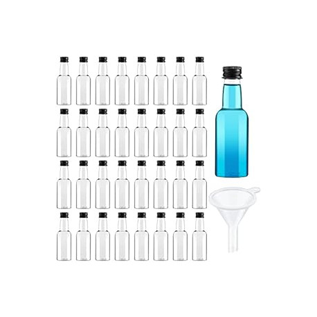 100 Pcs Mini Liquor Bottles Plastic Small Shot Bottles
