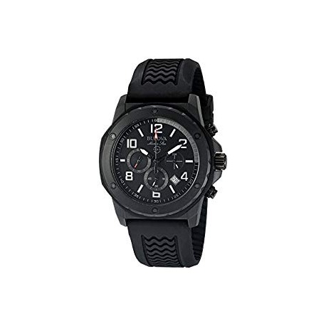 Men's 44mm Marine Star Silicone Chronograph Watch