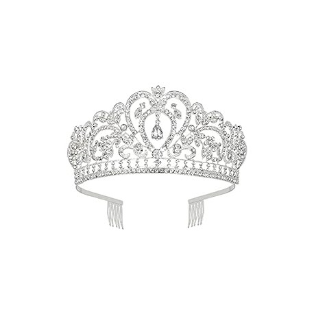 Silver Crystal Crowns and Tiaras