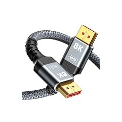 DisplayPort Cable 1.4, 8K DP Cable 6.6FT