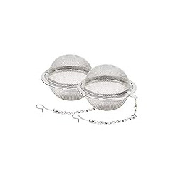 2pcs Stainless Steel Mesh Tea Ball 2.1 Inch Tea