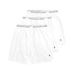 Ralph Lauren Men's Classic Fit Cotton Knit Boxers, 3-Pack
