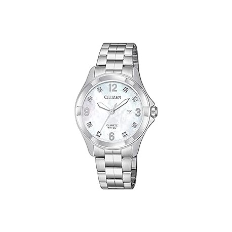 Citizen Quartz Womens Watch, Stainless Steel, Crystal
