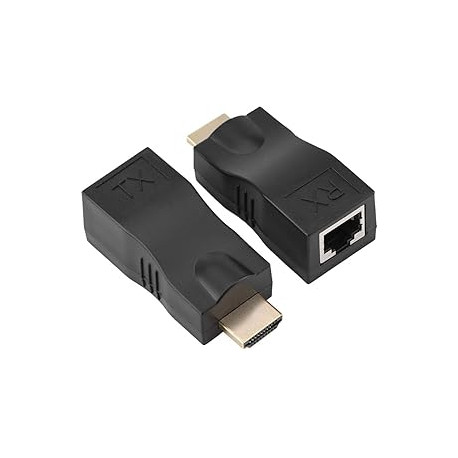 2X HDMI to RJ45 Network Cable Extender Converter Repeater