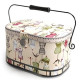 Sewing Basket, Large Oval (metal handle)